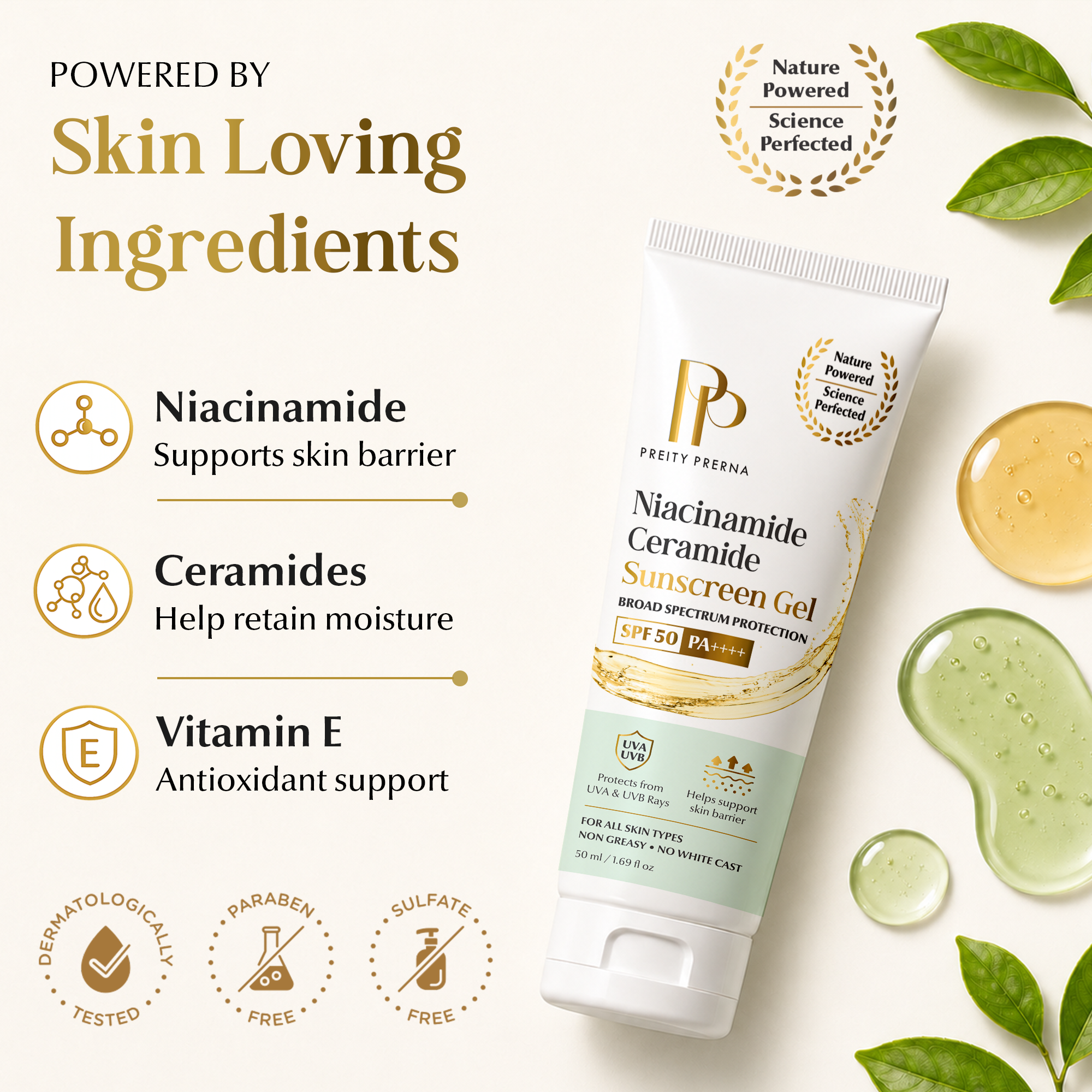 Niacinamide Ceramide Sunscreen Gel