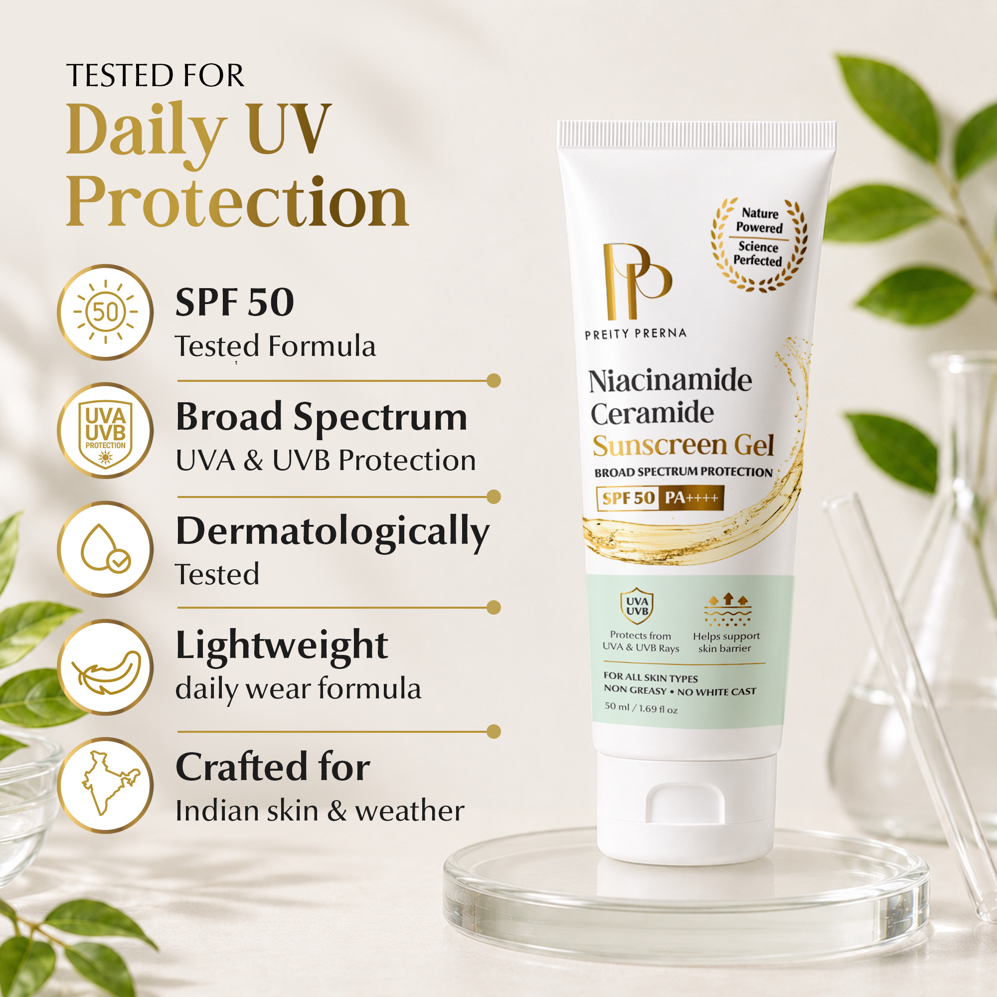 Niacinamide Ceramide Sunscreen Gel