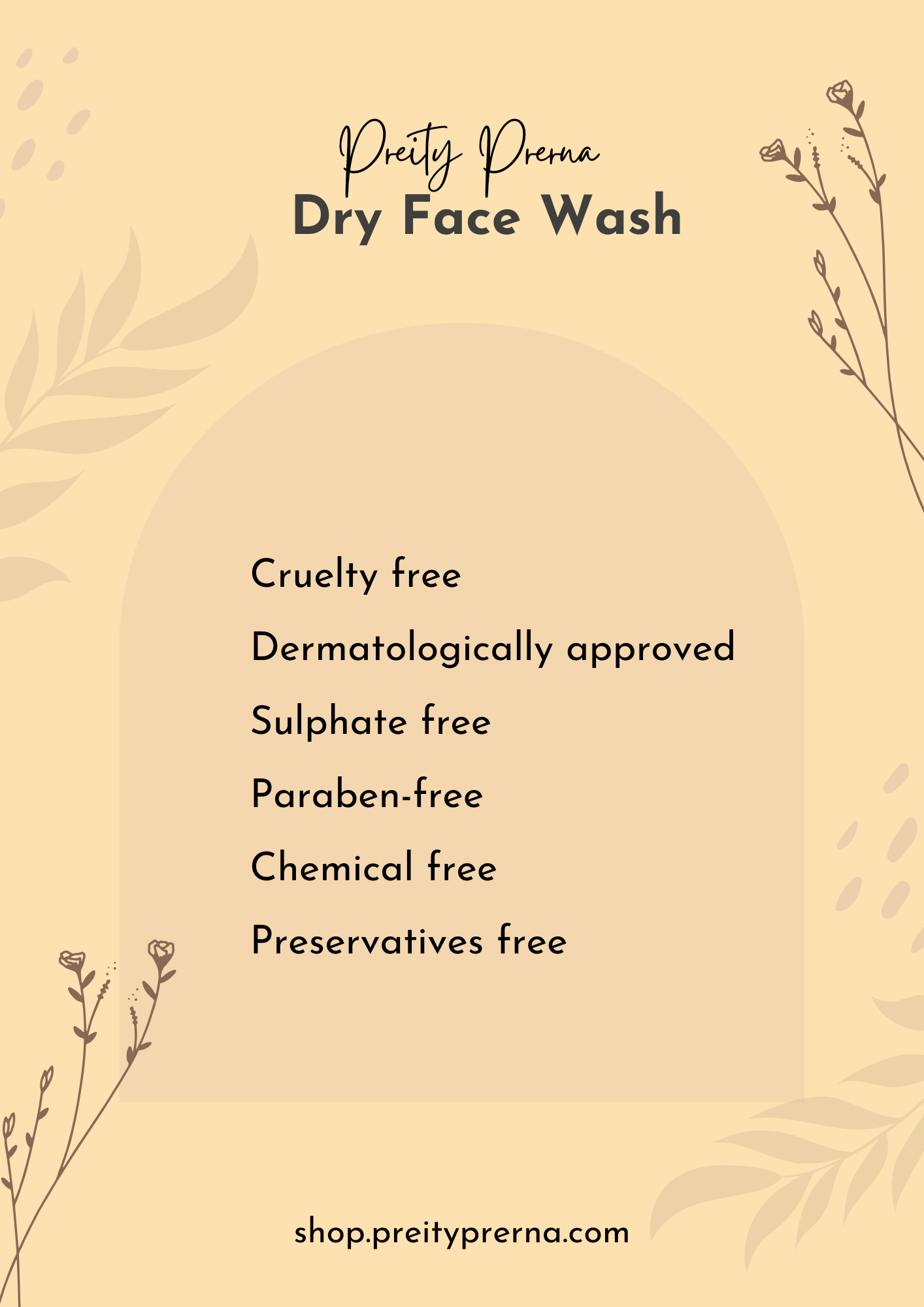 Preity Prerna Dry Face Wash