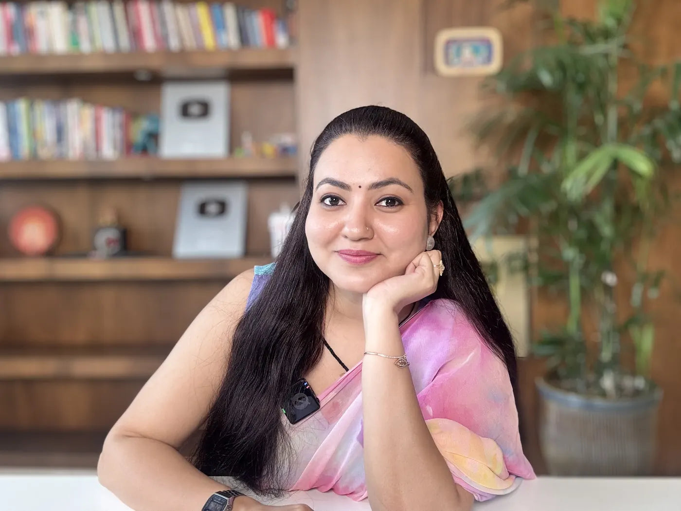 Preity Prerna in her creator studio with ritual products