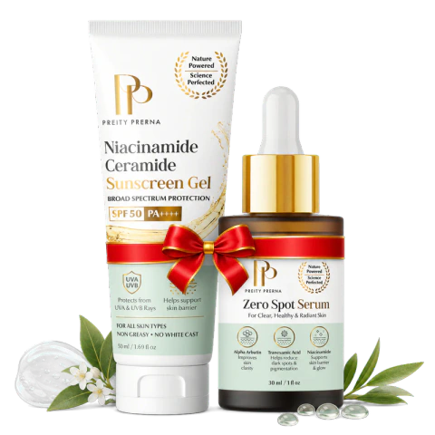 Skin Repair Ritual with Zero Spot Serum and Sunscreen Gel