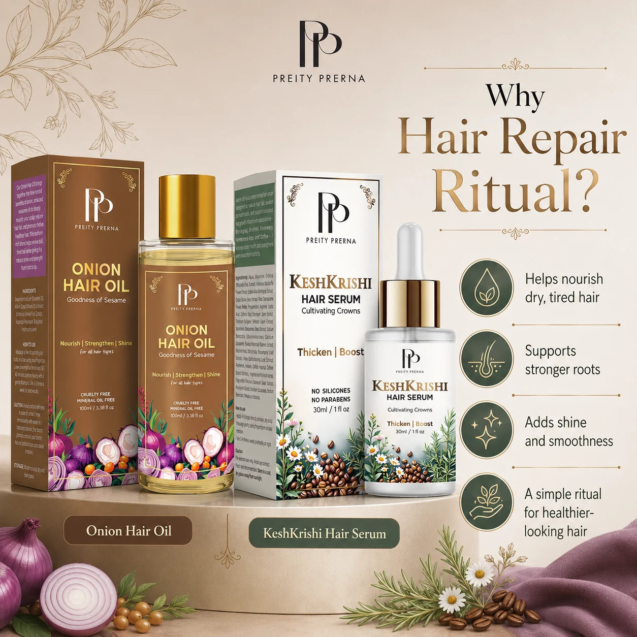 Why Hair Repair Ritual with scalp nourishment, stronger roots and shine benefits
