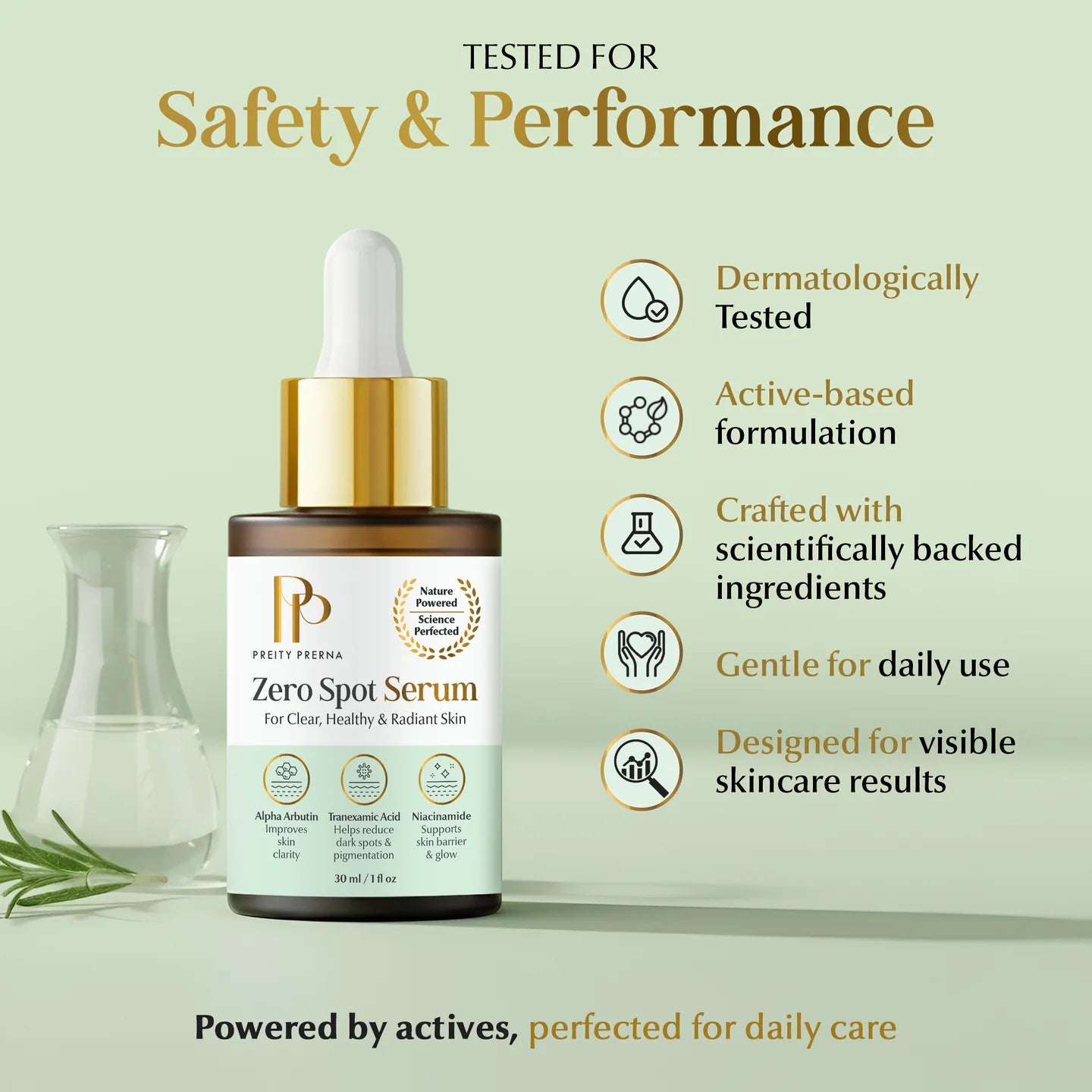 Zero Spot Serum ingredient-led care
