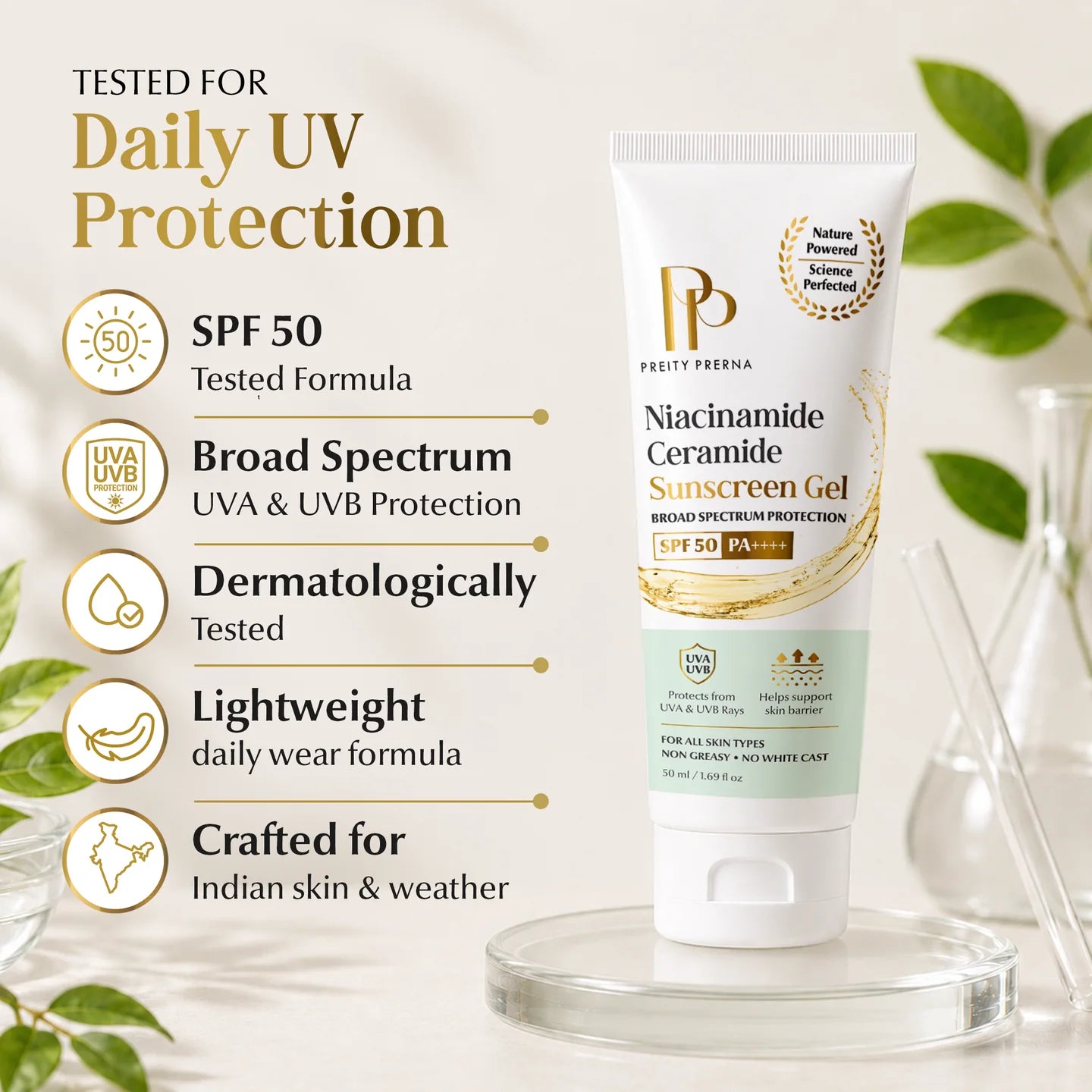 Sunscreen Gel broad spectrum routine