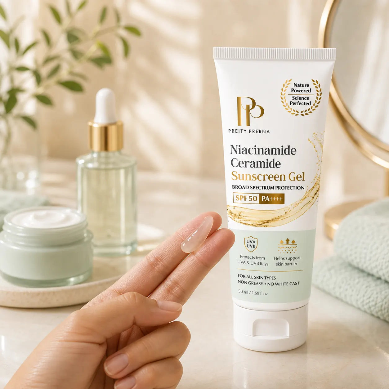 Use Sunscreen Gel as the final daytime skincare step