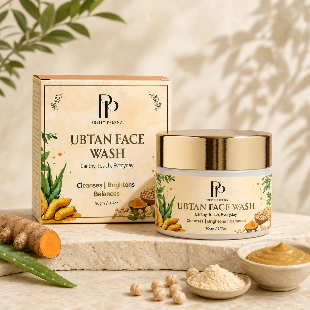 Ubtan Face Wash freshly mixed cleansing ritual